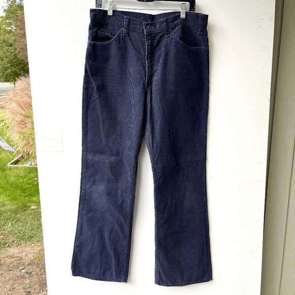 Vintage 1970s Levi's White Tab 517 Corduroy Pants Bootcut Trousers USA - 34 - Picture 2 of 10